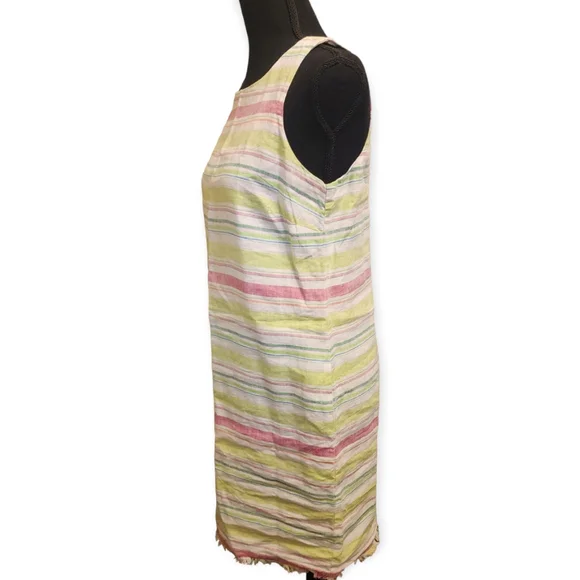 Tommy Bahama tulum light pastel striped linen shift dress sz xs - Picture 6 of 11
